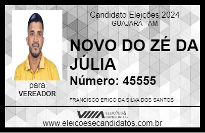 Candidato NOVO DO ZÉ DA JÚLIA 2024 - GUAJARÁ - Eleições