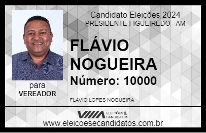 Candidato FLÁVIO NOGUEIRA 2024 - PRESIDENTE FIGUEIREDO - Eleições