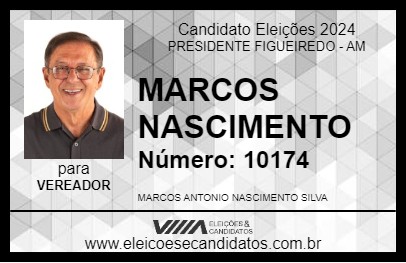 Candidato MARCOS NASCIMENTO 2024 - PRESIDENTE FIGUEIREDO - Eleições