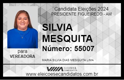 Candidato SILVIA MESQUITA 2024 - PRESIDENTE FIGUEIREDO - Eleições