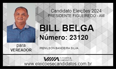 Candidato BILL BELGA 2024 - PRESIDENTE FIGUEIREDO - Eleições