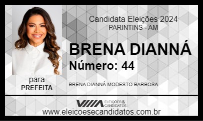 Candidato BRENA DIANNÁ 2024 - PARINTINS - Eleições