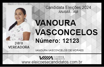 Candidato VANOURA VASCONCELOS 2024 - ANAMÃ - Eleições