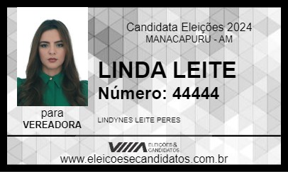 Candidato LINDA LEITE 2024 - MANACAPURU - Eleições