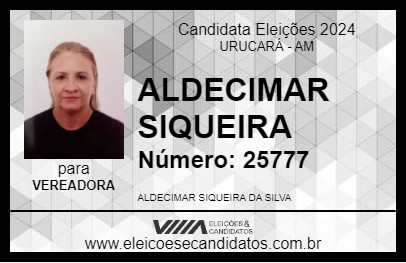 Candidato ALDECIMAR SIQUEIRA 2024 - URUCARÁ - Eleições