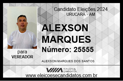 Candidato ALEXSON MARQUES 2024 - URUCARÁ - Eleições