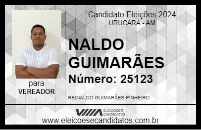 Candidato NALDO GUIMARÃES 2024 - URUCARÁ - Eleições