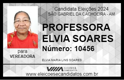 Candidato PROFESSORA ELVIA SOARES 2024 - SÃO GABRIEL DA CACHOEIRA - Eleições