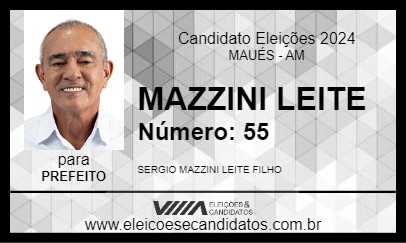 Candidato MAZZINI LEITE 2024 - MAUÉS - Eleições