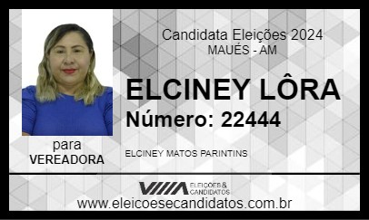 Candidato ELCINEY LÔRA 2024 - MAUÉS - Eleições