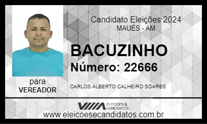 Candidato BACUZINHO 2024 - MAUÉS - Eleições