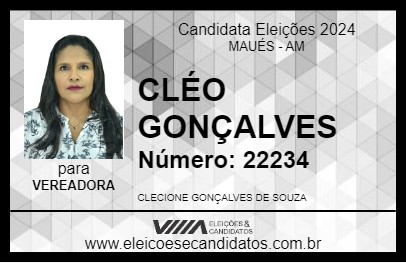 Candidato CLÉO GONÇALVES 2024 - MAUÉS - Eleições