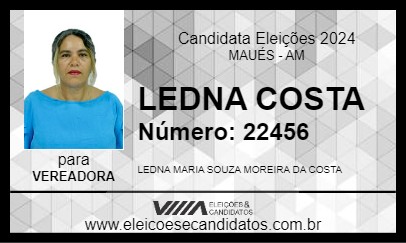 Candidato LEDNA COSTA 2024 - MAUÉS - Eleições