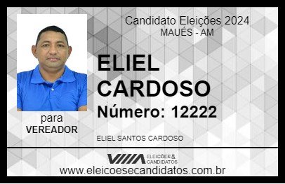 Candidato ELIEL CARDOSO 2024 - MAUÉS - Eleições