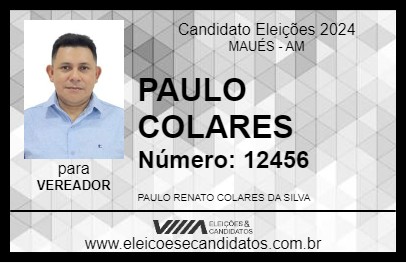 Candidato PAULO COLARES 2024 - MAUÉS - Eleições