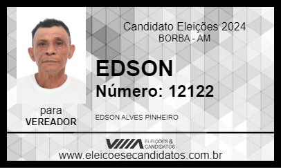 Candidato EDSON 2024 - BORBA - Eleições