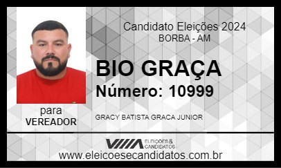 Candidato BIO GRAÇA 2024 - BORBA - Eleições