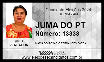 Candidato JUMA DO PT 2024 - BORBA - Eleições