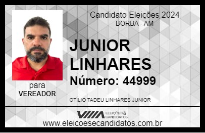 Candidato JUNIOR LINHARES 2024 - BORBA - Eleições