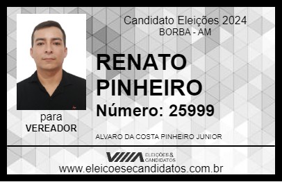 Candidato RENATO PINHEIRO 2024 - BORBA - Eleições