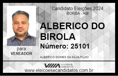 Candidato ALBERICO FILHO 2024 - BORBA - Eleições