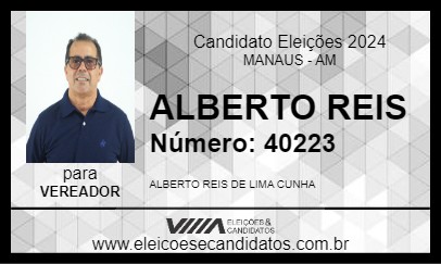 Candidato ALBERTO REIS 2024 - MANAUS - Eleições