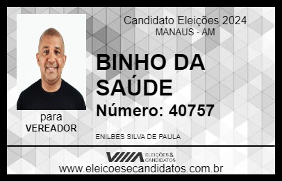 Candidato BINHO DA SAÚDE 2024 - MANAUS - Eleições