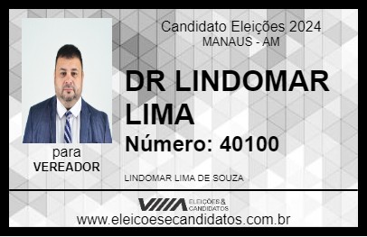 Candidato DR LINDOMAR LIMA 2024 - MANAUS - Eleições