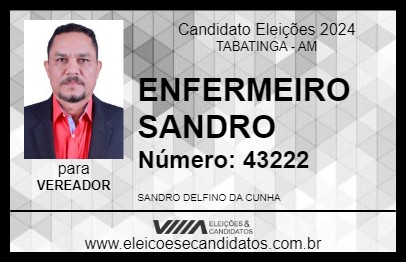 Candidato ENFERMEIRO SANDRO 2024 - TABATINGA - Eleições