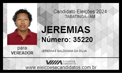 Candidato JEREMIAS 2024 - TABATINGA - Eleições