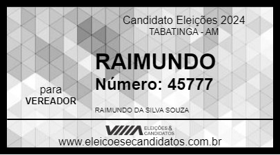 Candidato RAIMUNDO 2024 - TABATINGA - Eleições