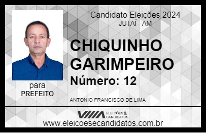 Candidato CHIQUINHO GARIMPEIRO 2024 - JUTAÍ - Eleições