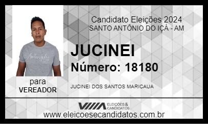 Candidato JUCINEI 2024 - SANTO ANTÔNIO DO IÇÁ - Eleições