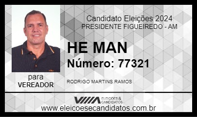 Candidato HE MAN 2024 - PRESIDENTE FIGUEIREDO - Eleições