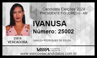 Candidato IVANUSA 2024 - PRESIDENTE FIGUEIREDO - Eleições