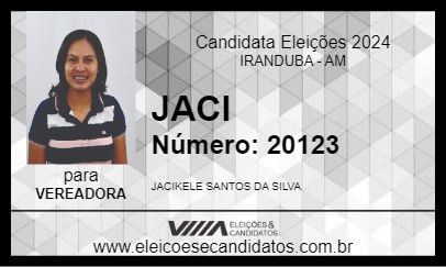 Candidato JACI 2024 - IRANDUBA - Eleições