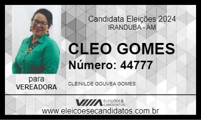 Candidato CLEO GOMES 2024 - IRANDUBA - Eleições