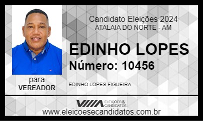 Candidato EDINHO LOPES 2024 - ATALAIA DO NORTE - Eleições