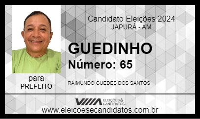 Candidato GUEDINHO 2024 - JAPURÁ - Eleições