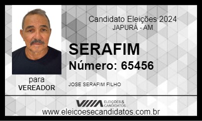 Candidato SERAFIM 2024 - JAPURÁ - Eleições