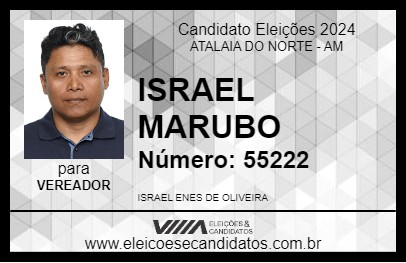 Candidato ISRAEL MARUBO 2024 - ATALAIA DO NORTE - Eleições