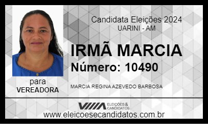 Candidato IRMÃ MARCIA 2024 - UARINI - Eleições