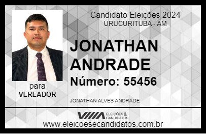 Candidato JONATHAN ANDRADE 2024 - URUCURITUBA - Eleições