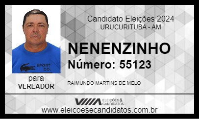 Candidato NENENZINHO 2024 - URUCURITUBA - Eleições