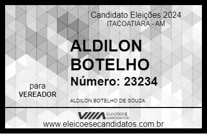 Candidato ALDILON BOTELHO 2024 - ITACOATIARA - Eleições