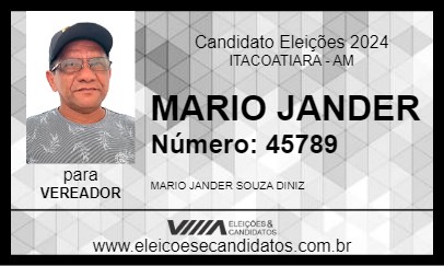 Candidato MARIO JANDER 2024 - ITACOATIARA - Eleições