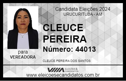 Candidato CLEUCE PEREIRA 2024 - URUCURITUBA - Eleições