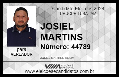 Candidato JOSIEL MARTINS 2024 - URUCURITUBA - Eleições