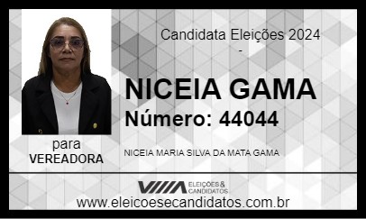 Candidato NICEIA GAMA 2024 - URUCURITUBA - Eleições