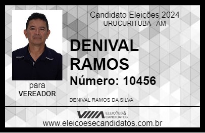 Candidato DENIVAL RAMOS 2024 - URUCURITUBA - Eleições